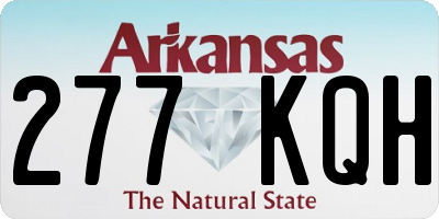 AR license plate 277KQH