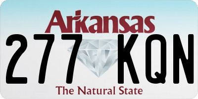 AR license plate 277KQN