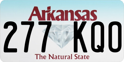 AR license plate 277KQO
