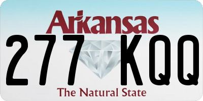 AR license plate 277KQQ