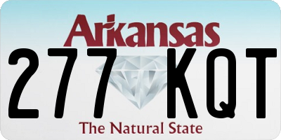 AR license plate 277KQT
