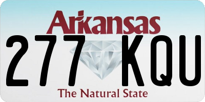 AR license plate 277KQU