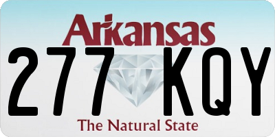 AR license plate 277KQY