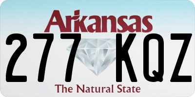 AR license plate 277KQZ