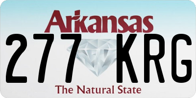 AR license plate 277KRG
