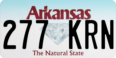 AR license plate 277KRN