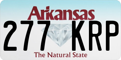AR license plate 277KRP