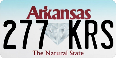 AR license plate 277KRS