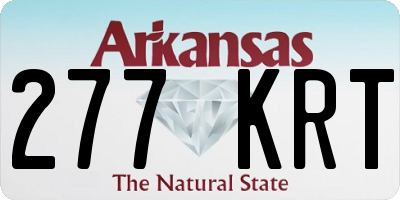 AR license plate 277KRT
