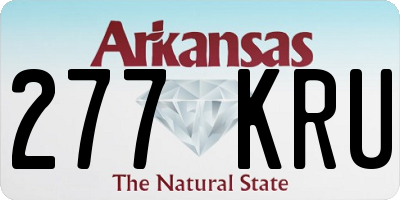 AR license plate 277KRU