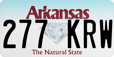 AR license plate 277KRW