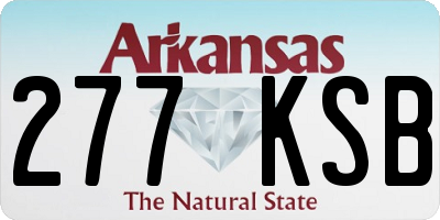 AR license plate 277KSB