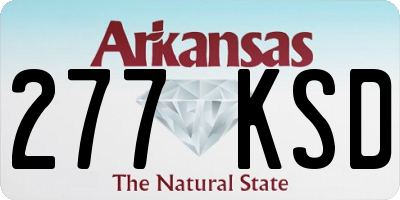 AR license plate 277KSD