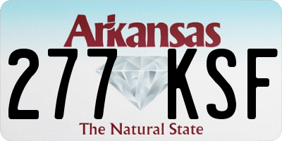 AR license plate 277KSF