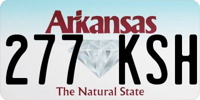 AR license plate 277KSH