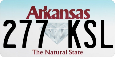 AR license plate 277KSL