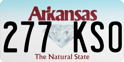 AR license plate 277KSO
