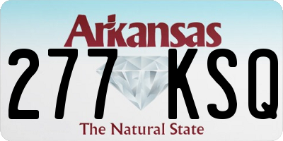 AR license plate 277KSQ