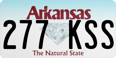 AR license plate 277KSS