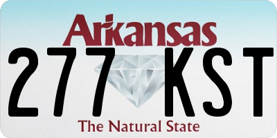 AR license plate 277KST