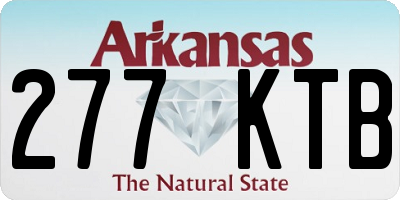 AR license plate 277KTB