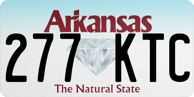 AR license plate 277KTC