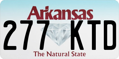 AR license plate 277KTD