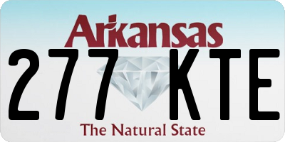 AR license plate 277KTE
