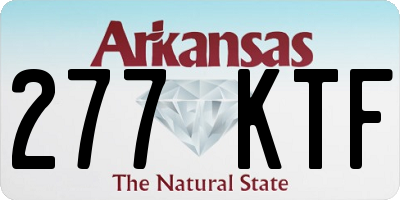 AR license plate 277KTF
