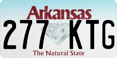 AR license plate 277KTG