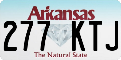 AR license plate 277KTJ