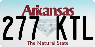 AR license plate 277KTL