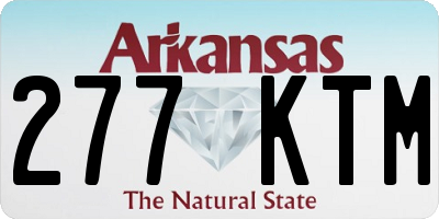 AR license plate 277KTM