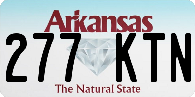 AR license plate 277KTN