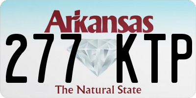 AR license plate 277KTP