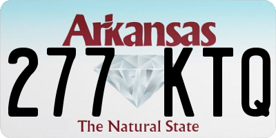 AR license plate 277KTQ