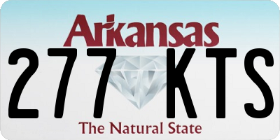 AR license plate 277KTS