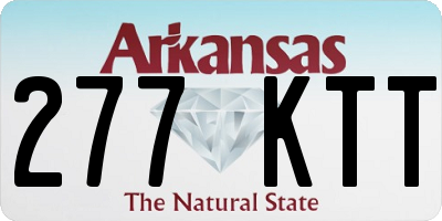 AR license plate 277KTT