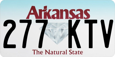 AR license plate 277KTV