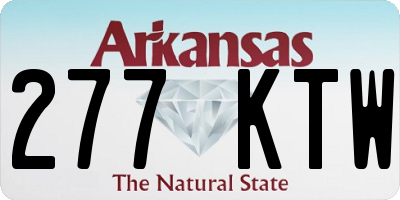AR license plate 277KTW