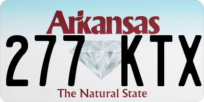 AR license plate 277KTX