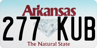 AR license plate 277KUB