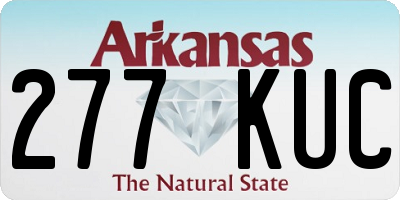 AR license plate 277KUC