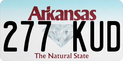 AR license plate 277KUD