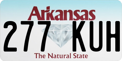 AR license plate 277KUH
