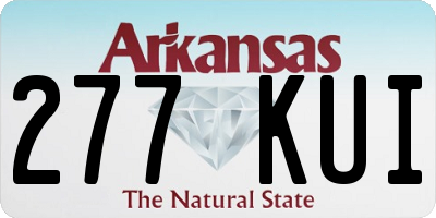 AR license plate 277KUI
