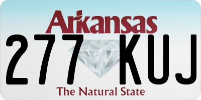 AR license plate 277KUJ