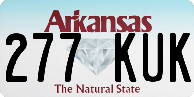 AR license plate 277KUK