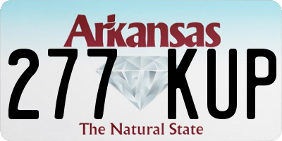 AR license plate 277KUP