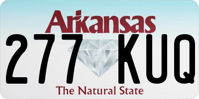 AR license plate 277KUQ
